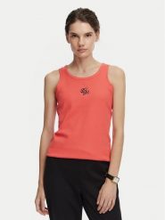 Beverly Hills Polo Club Top P-SS26W-TK550000 Koralowy Regular Fit. Pomarańczowe topy sportowe damskie Beverly Hills Polo Club, s, bez wzorów, z bawełny, bez ramiączek. Za 89.99 zł.