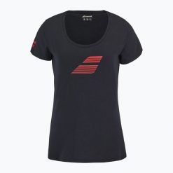 Koszulka damska Babolat Exercise Flag W. Czarne bluzki sportowe damskie BABOLAT, xs, z bawełny, bez kołnierzyka, bez ramiączek. Za 87.99 zł.