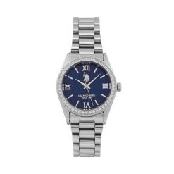 Zegarek U.S. Polo Assn. Szare zegarki damskie U.S. Polo Assn., srebrne. Za 409.99 zł.