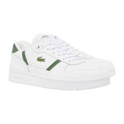 Buty Lacoste T-Clip Set białe i zielone. Białe buty sportowe na co dzień męskie Lacoste, z gumy, bez zapięcia, tenisowe. Za 561.15 zł.