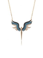 Lodie Silver Srebrny naszyjnik z elementem ozdobnym - dł. 43 cm rozmiar: onesize. Szare naszyjniki damskie Lodie Silver, srebrne. Za 43.99 zł.