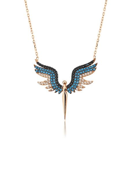 Lodie Silver Srebrny naszyjnik z elementem ozdobnym - dł. 43 cm rozmiar: onesize. Szare naszyjniki damskie Lodie Silver, srebrne. Za 43.99 zł.