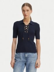 MICHAEL Michael Kors Bluzka MS661FZ5ZV Granatowy Slim Fit. Niebieskie bluzki damskie MICHAEL Michael Kors, l, bez wzorów, z syntetyku, bez ramiączek. Za 659.99 zł.