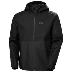 Kurtka wodoodporna Helly Hansen Hilo. Czarne kurtki męskie Helly Hansen, m, bez wzorów, bez kaptura. Za 570.00 zł.