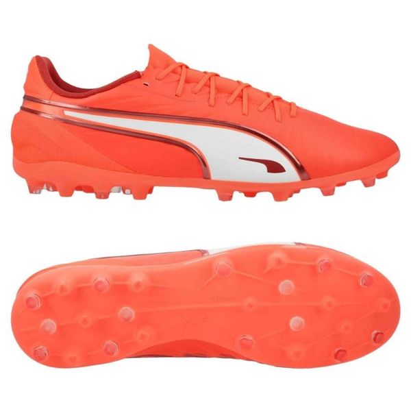 Buty piłkarskie Puma model 108319-01 dla mężczyzn. Brązowe obuwie do biegania damskie Puma. Za 287.90 zł.