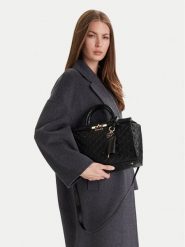 Guess Torebka Idra HWGG81 57060 Czarny. Czarne torebki klasyczne damskie Guess, z aplikacjami, ze skóry, bez dodatków. Za 439.99 zł.
