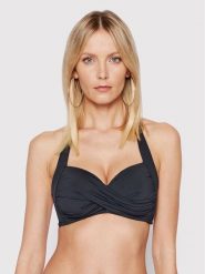 Seafolly Góra od bikini S.Collective Twist 30806-942 Czarny. Czarne bikini damskie Seafolly, bez wzorów. Za 369.99 zł.