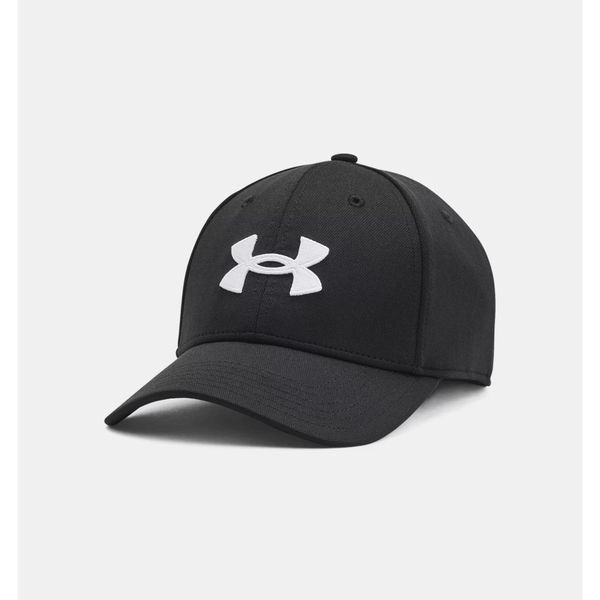 Czapka z daszkiem dla mężczyzn Under Armour Blitzing. Czarne czapki męskie Under Armour, bez wzorów, sportowe. W wyprzedaży za 55.00 zł.