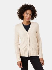 Gerry Weber Kardigan w kolorze beżowym rozmiar: 44. Brązowe kardigany damskie Gerry Weber, bez wzorów, z wełny. Za 175.67 zł.