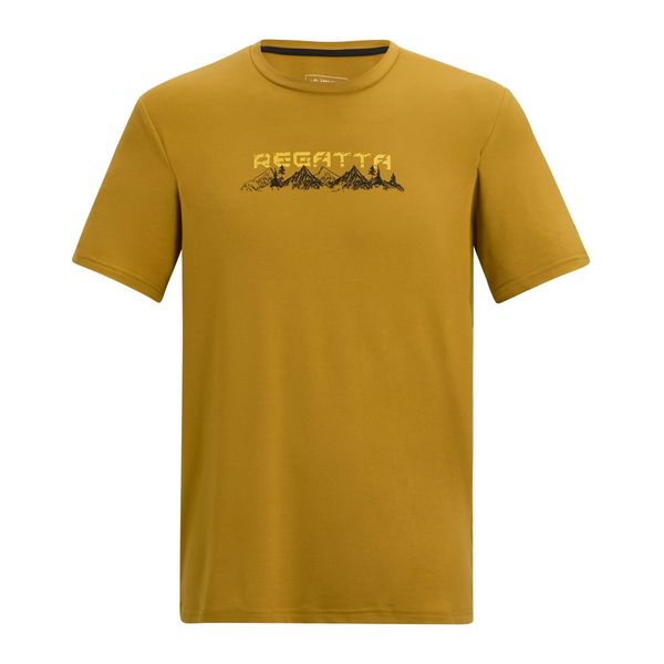 T-shirt Męski Z Górą Fingal. Zielone t-shirty męskie Regatta, m, bez wzorów, z elastanu, bez kołnierzyka. Za 98.99 zł.