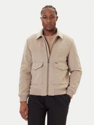 Guess Kurtka przejściowa M5BL2K W0682 Beżowy Regular Fit. Brązowe kurtki męskie Guess, m, z aplikacjami, z syntetyku, bez kaptura. Za 609.99 zł.