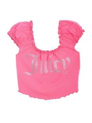 Juicy Couture Top w kolorze różowym rozmiar: L. Różowe topy damskie Juicy Couture, l, bez wzorów, bez kołnierzyka. Za 86.99 zł.