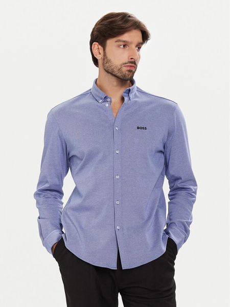 BOSS Koszula B_Motion 50544795 Niebieski Regular Fit. Niebieskie koszule męskie Boss, m, bez wzorów, z bawełny, bez kołnierzyka, bez ramiączek. Za 549.99 zł.