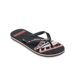 Klapki dla Mężczyzn MOLOKAI SCREEN. Brązowe klapki i japonki męskie Quiksilver, z gumy. Za 99.99 zł.