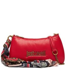 Torebka Just Cavalli. Czerwone torebki wieczorowe Just Cavalli, bez wzorów, wizytowe, bez kołnierzyka, bez ramiączek. Za 579.99 zł.