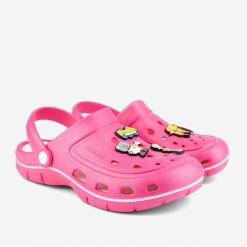 Damskie klapki Clogs Coqui 38, różowe. Czerwone klapki damskie Coqui, bez wzorów, bez obcasa. Za 133.99 zł.