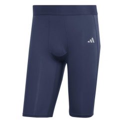 Spodenki męskie adidas Techfit Aeroready Short Tight. Niebieskie szorty sportowe męskie Adidas, l, z elastanu, na fitness i siłownię. Za 103.99 zł.