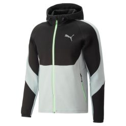 Bluza dresowa męska Puma EVOSTRIPE DK. Czarne bluzy bez kaptura męskie Puma, bez wzorów, z dresówki, bez kołnierzyka, bez ramiączek. Za 264.60 zł.