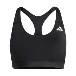 Biustonosz dla kobiet adidas Optime Essentials. Czarne biustonosze sportowe damskie Adidas, bez wzorów. Za 174.80 zł.