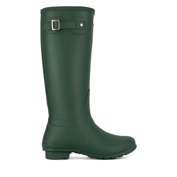 Kalosze Hunter. Zielone kalosze damskie Hunter, bez wzorów. Za 419.99 zł.