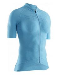 X-Bionic Koszulka kolarska w kolorze błękitnym rozmiar: M. Niebieskie topy sportowe damskie X BIONIC, m, bez wzorów, z materiału, bez ramiączek. Za 390.95 zł.
