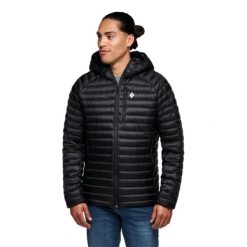 Kurtka Puchowa Męska Black Diamond Approach Down Hoody. Czarne kurtki męskie Black Diamond, m, bez wzorów, z puchu, sportowe, bez kaptura. W wyprzedaży za 1,324.70 zł.