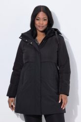 Damskie Pikowana kurtka funkcyjna HYPRAR wodoodporna kaptur. Czarne kurtki damskie Ulla Popken, plus size, bez wzorów, z materiału. Za 1,399.99 zł.
