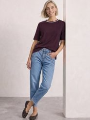 Street One Koszulka Kobiety wiskoza lila, 42. T-shirty damskie Street One, bez wzorów, z wiskozy, bez kołnierzyka. Za 149.95 zł.