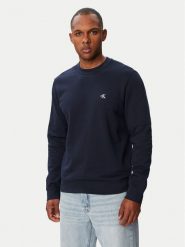 Calvin Klein Jeans Bluza LV04RG275G Granatowy Regular Fit. Niebieskie bluzy bez kaptura męskie Calvin Klein Jeans, m, z bawełny. Za 296.99 zł.