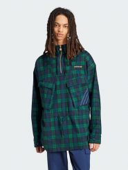 Adidas Kurtka przeciwwiatrowa w kolorze granatowo-zielonym rozmiar: L. Niebieskie kurtki outdoor męskie Adidas, l, bez wzorów, bez kaptura. Za 228.21 zł.