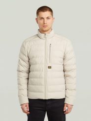 G-Star Kurtka pikowana w kolorze kremowym rozmiar: XS. Brązowe kurtki męskie G-Star, xs, bez wzorów, retro, bez kaptura. Za 285.49 zł.