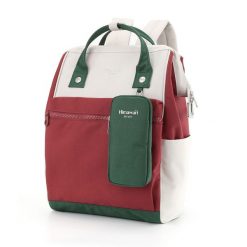 Plecak damski Himawari 1027 czerwony. Czerwone plecaki damskie Peterson, bez wzorów, biznesowe. Za 149.99 zł.