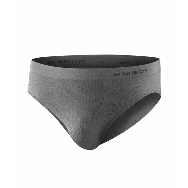 Slipy do biegania Base Layer Ultra Light 3D Męskie. Szare slipki męskie Brubeck, bez wzorów, z elastanu. Za 53.49 zł.