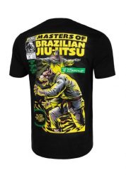 Koszulka sportowa męski Pitbull West Coast Master Of BJJ. Czarne t-shirty sportowe męskie PITBULL, l, z bawełny, bez ramiączek. Za 119.00 zł.