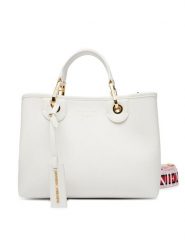 Emporio Armani Torebka EW000361 AF12103 M0034 Biały. Białe torebki klasyczne damskie Emporio Armani, bez wzorów, ze skóry, bez dodatków. Za 1,209.00 zł.