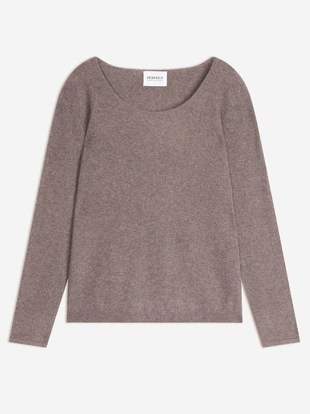 Perfect Cashmere Kaszmirowy sweter "Lindsay" w kolorze szarobrązowym rozmiar: S. Brązowe swetry klasyczne damskie Perfect Cashmere, s, z kaszmiru, bez kołnierzyka. Za 249.76 zł.