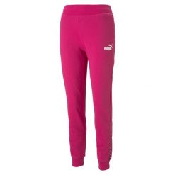 Spodnie Puma Power Tape, Kobiety. Czerwone spodnie dresowe damskie Puma, xs, z bawełny, na fitness i siłownię. Za 290.00 zł.