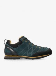 Buty podejściowe męskie Scarpa Crux GTX. Zielone buty trekkingowe męskie Scarpa, z gore-texu, bez zapięcia, trekkingowe, gore-tex. Za 654.49 zł.