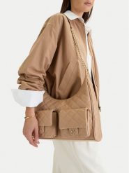 Badura Torebka EO-HAI-LDA8610 Beżowy. Brązowe torebki klasyczne damskie Badura, bez wzorów, z materiału, bez dodatków. Za 279.99 zł.