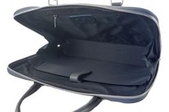 Torba skórzana na laptopa BARBERINI'S 899-28 c. szara. Szare torby na laptopa damskie Barberinis, bez wzorów, ze skóry. Za 349.99 zł.
