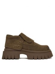 Steve Madden Trapery Parkview SM11004796 Brązowy. Brązowe trapery damskie Steve Madden, z materiału, bez obcasa. Za 499.99 zł.