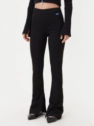 HUGO Spodnie materiałowe 50531189 Czarny Regular Fit. Czarne spodnie materiałowe damskie Hugo, bez wzorów, z materiału. Za 299.99 zł.