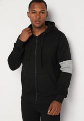 Czarna Bluza z Kapturem i Bawełną Ozdobiona Sznurkami Evilaria. Czarne bluzy z kapturem męskie Born2be, l, z bawełny. Za 59.99 zł.
