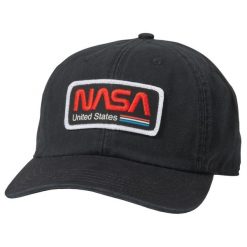 Czapka z daszkiem męska American Needle Hepcat NASA Cap. Czarne czapki męskie AMERICAN CLASSIC, bez wzorów, z bawełny, sportowe. Za 69.99 zł.
