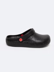 Klapki damskie gumowe czarne II275001 906. Czarne klapki damskie Big Star, bez wzorów, z gumy, bez obcasa. Za 79.99 zł.
