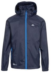 Trespass Qikpac X - Kurtka unisex Packaway Granatowo-Niebieska. Niebieskie kurtki męskie Trespass, xs, bez wzorów, z poliamidu, bez kaptura. Za 162.75 zł.