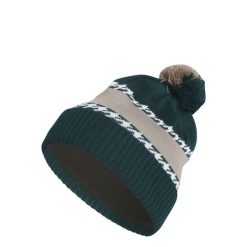 Czapka Cold.rdy 3- Stripes Pom Beanie. Zielone czapki męskie Adidas, bez wzorów, z dzianiny, sportowe. Za 129.00 zł.