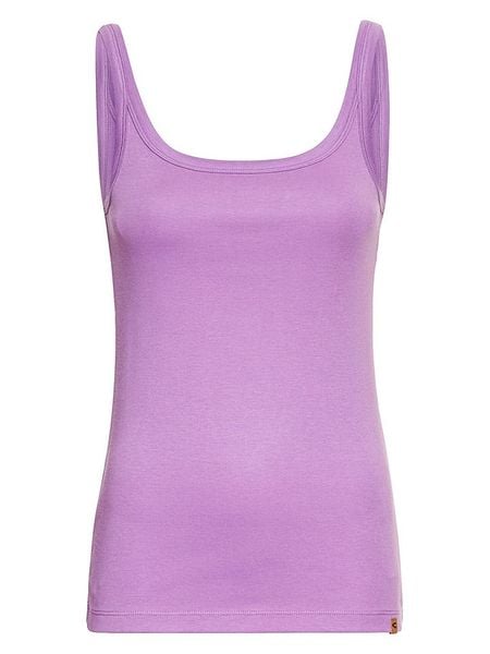 Camel Active Top w kolorze fioletowym rozmiar: XL. Różowe topy damskie Camel Active, xl, bez wzorów, z bawełny, bez kołnierzyka. Za 60.99 zł.