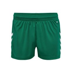 Szorty damskie Hummel Core Xk. Zielone szorty damskie HUMMEL, bez wzorów, sportowe. Za 134.00 zł.