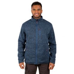 Męska Bluza Polarowa Ampney Marl. Niebieskie bluzy z kapturem męskie Trespass, na zimę, m, z materiału. Za 165.99 zł.